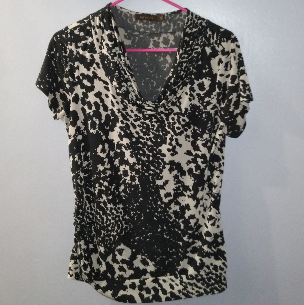 Black and gray top from The Limited